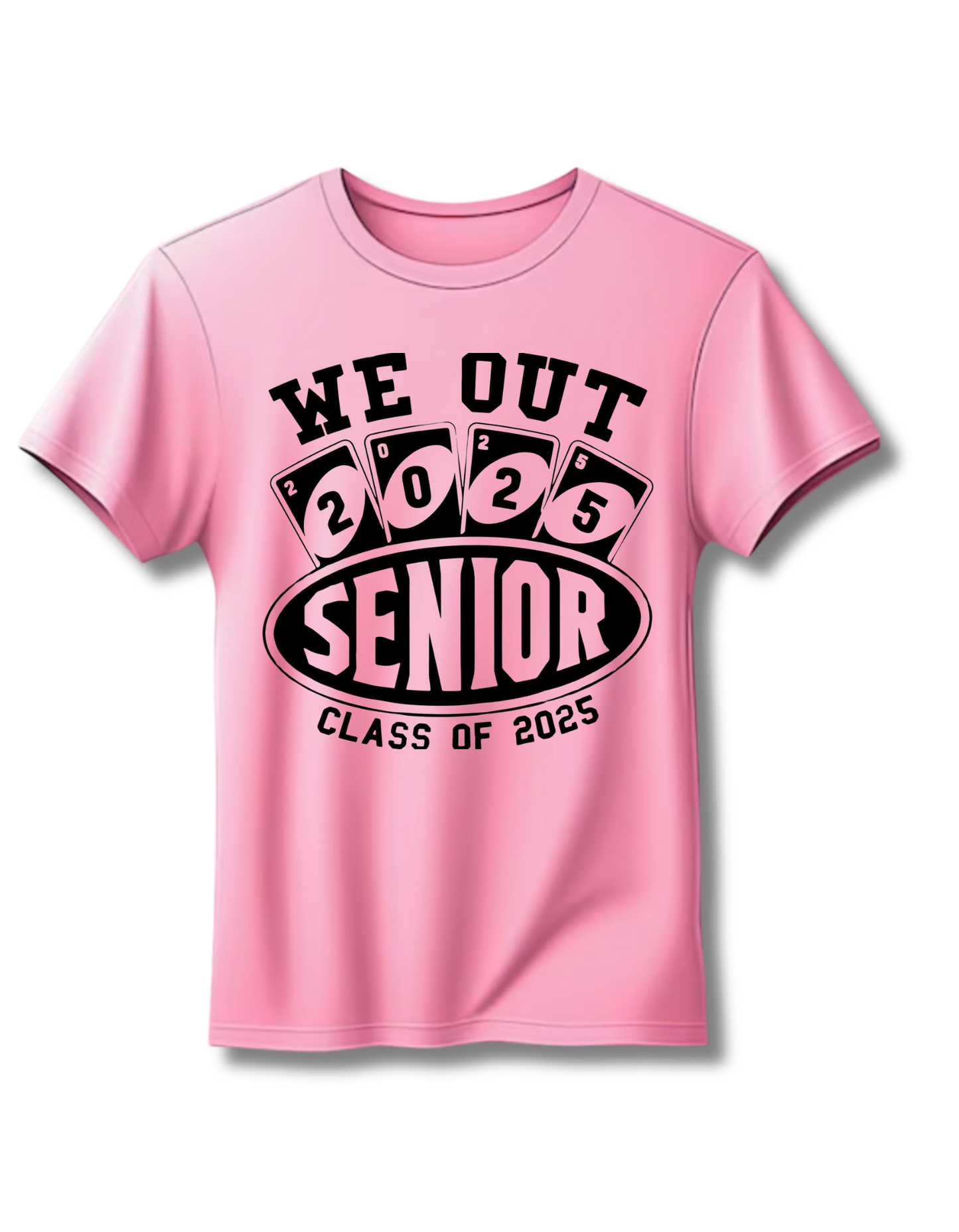 UNO-Inspired Senior 2025 T-Shirt: Game On!