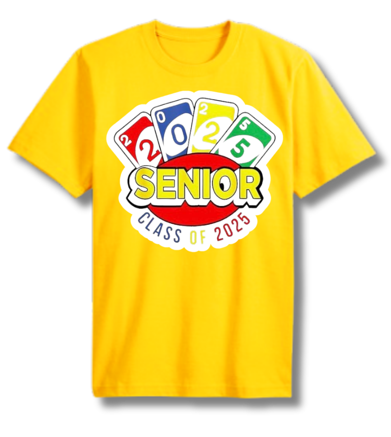 UNO-Inspired Senior 2025 T-Shirt: Game On!