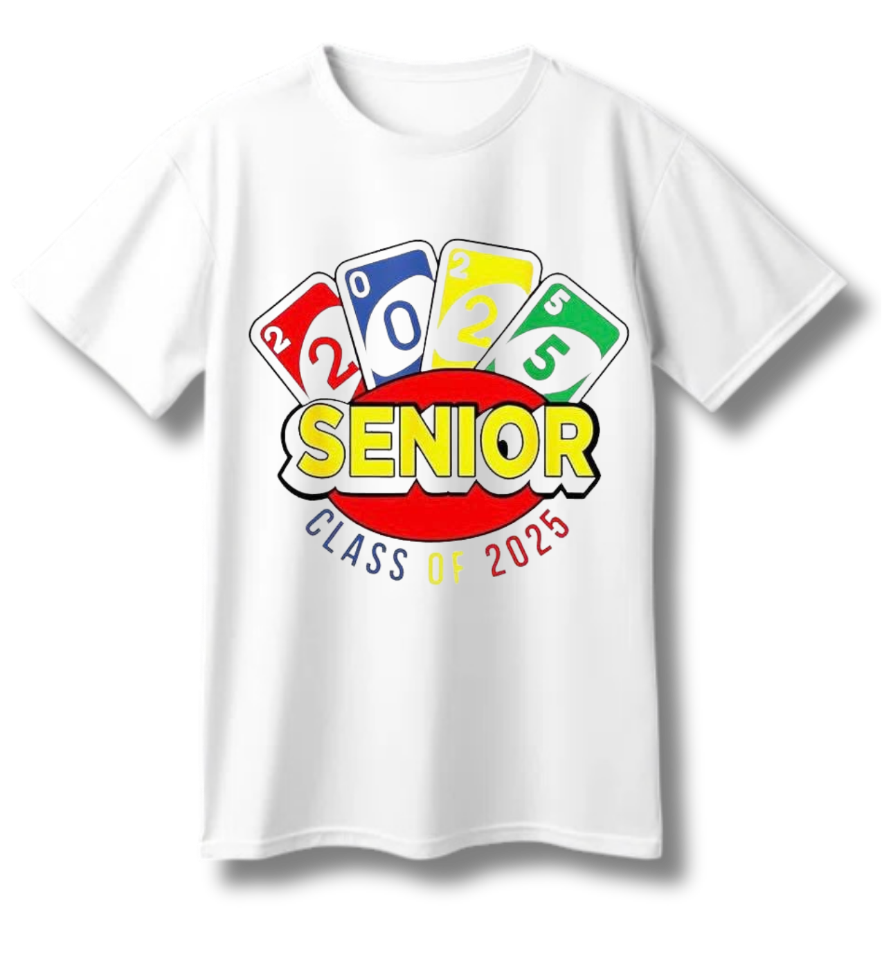 UNO-Inspired Senior 2025 T-Shirt: Game On!